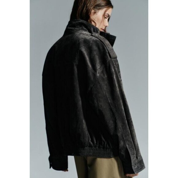 ZARA SUEDE LEATHER JACKET - Picture 5 of 8